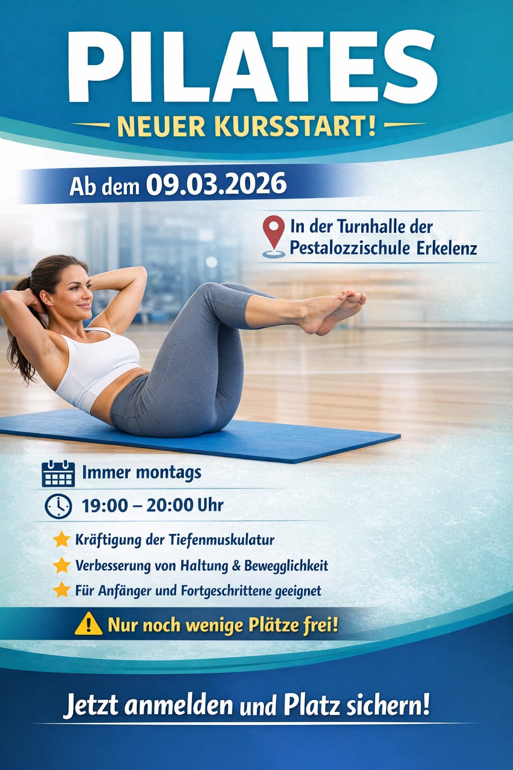 Neues Angebot beim Budo-Club Erkelenz: Pilates ab dem 09.03.2026